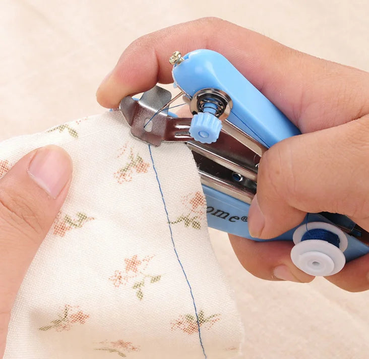 Mini Handheld Sewing Machine Manual Handy Needlework Cordless Stitch Sew Clothes Portable Household DIY Sewing Tools Accessories