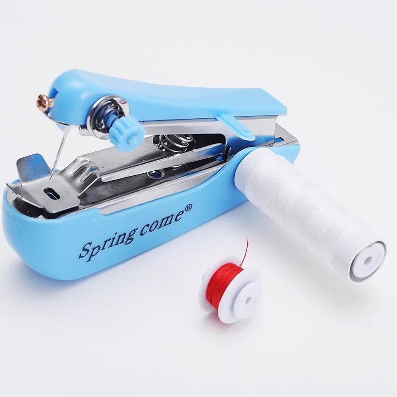 Mini Handheld Sewing Machine Manual Handy Needlework Cordless Stitch Sew Clothes Portable Household DIY Sewing Tools Accessories
